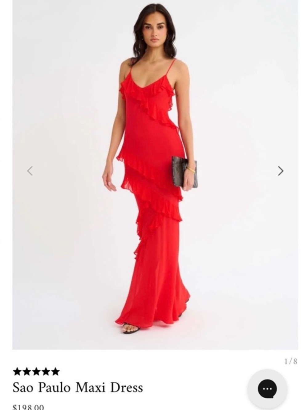 Rumored Sao Paulo Maxi Dress in Red